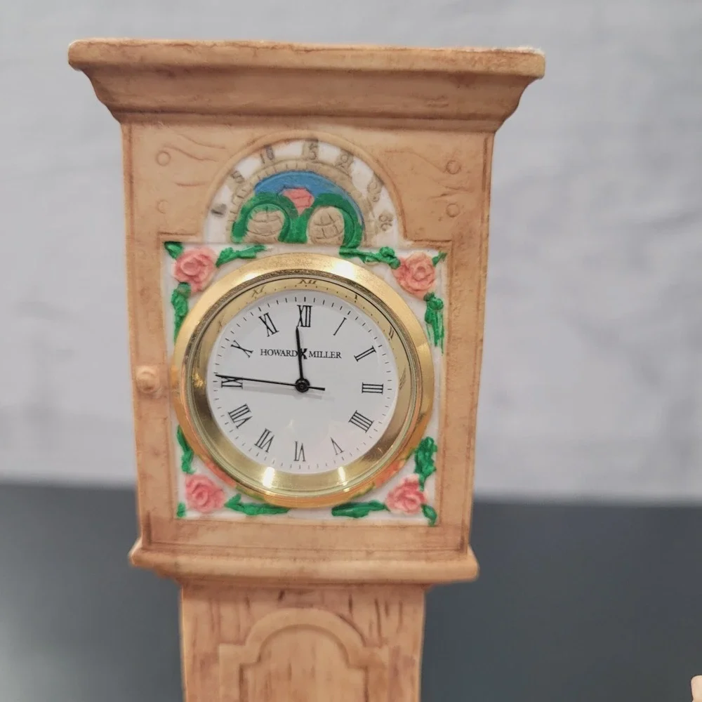 Howard Miller Christmas Clock Checkin It Twice 1995‎ Limited Edition Vtg Santa
